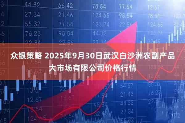 众银策略 2025年9月30日武汉白沙洲农副产品大市场有限公司价格行情